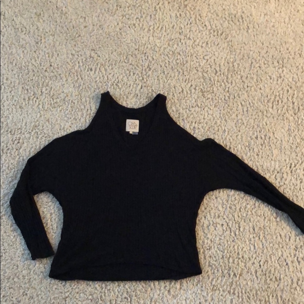 Chaser Thin Black Sweater